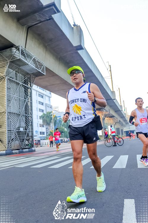 Race photo from Smartfren Run 2025 