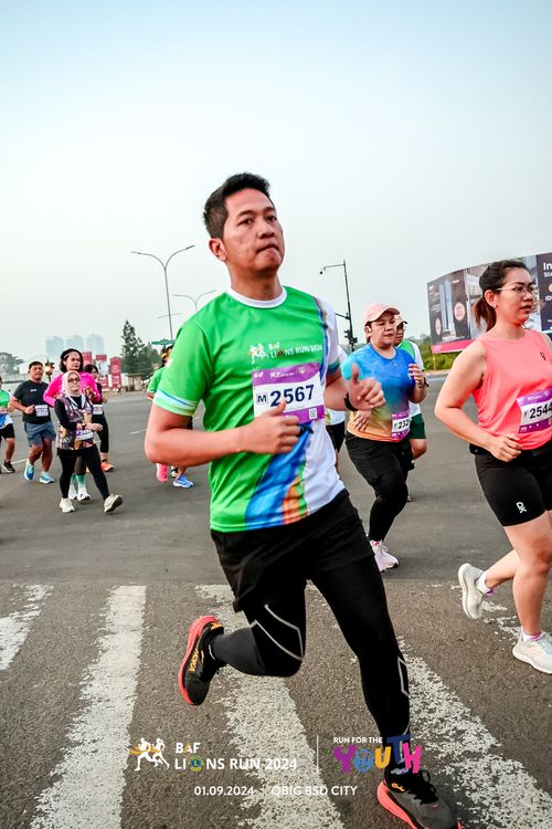 Race photo from BAF LIONS RUN 2024