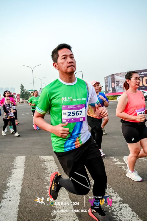 Race photo from BAF LIONS RUN 2024