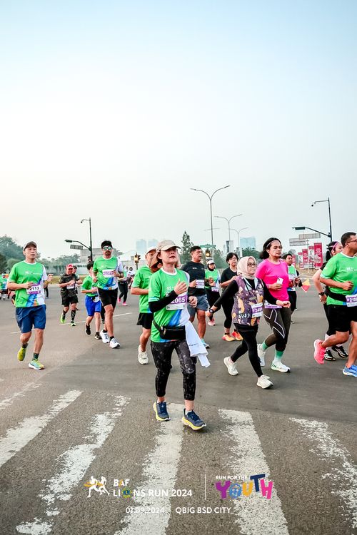 Race photo from BAF LIONS RUN 2024