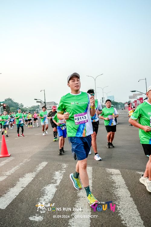 Race photo from BAF LIONS RUN 2024