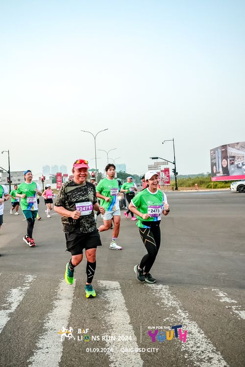 Race photo from BAF LIONS RUN 2024