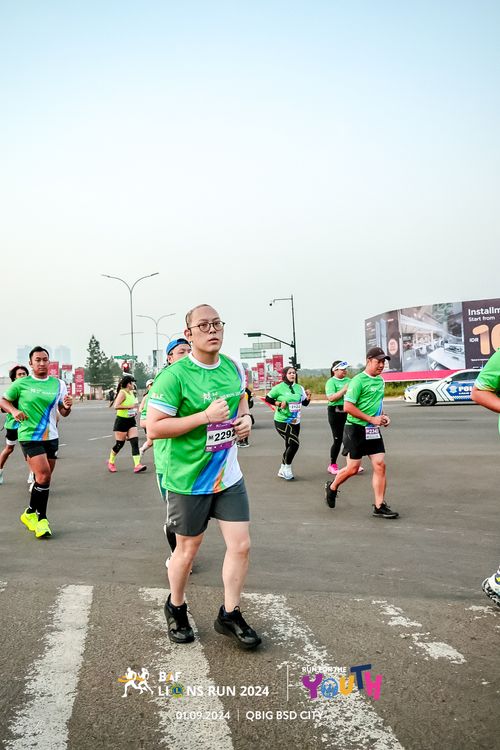 Race photo from BAF LIONS RUN 2024