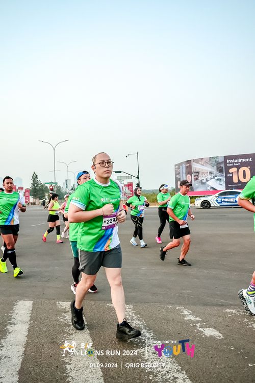 Race photo from BAF LIONS RUN 2024