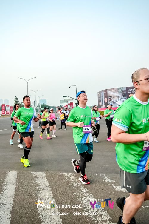 Race photo from BAF LIONS RUN 2024