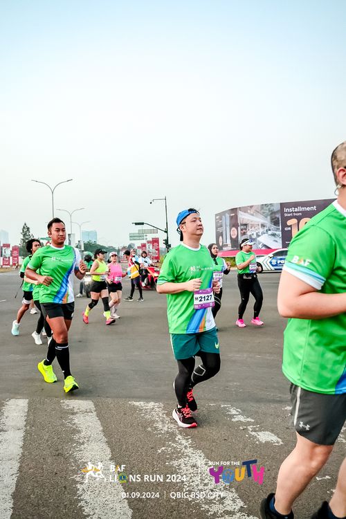 Race photo from BAF LIONS RUN 2024
