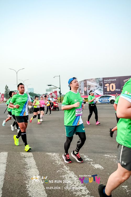 Race photo from BAF LIONS RUN 2024