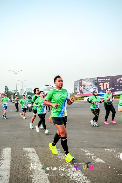 Race photo from BAF LIONS RUN 2024