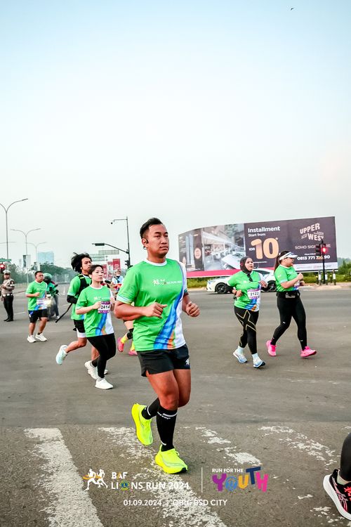 Race photo from BAF LIONS RUN 2024