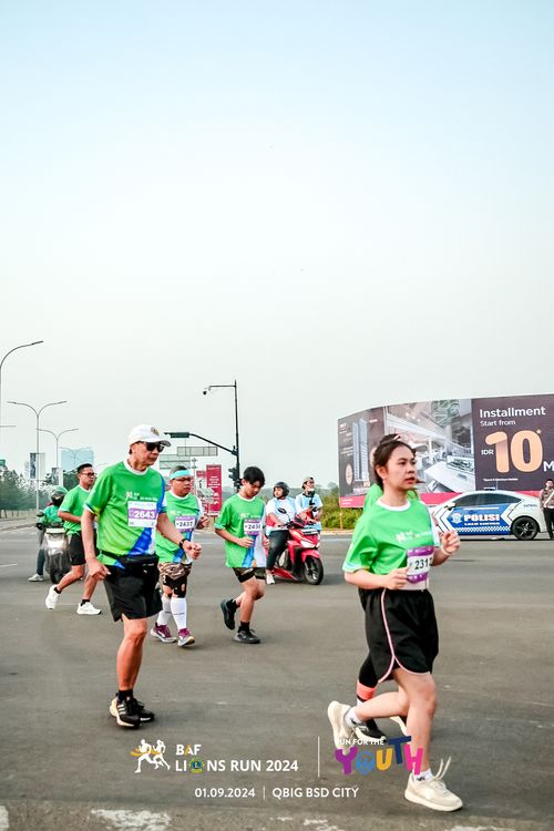 Race photo from BAF LIONS RUN 2024