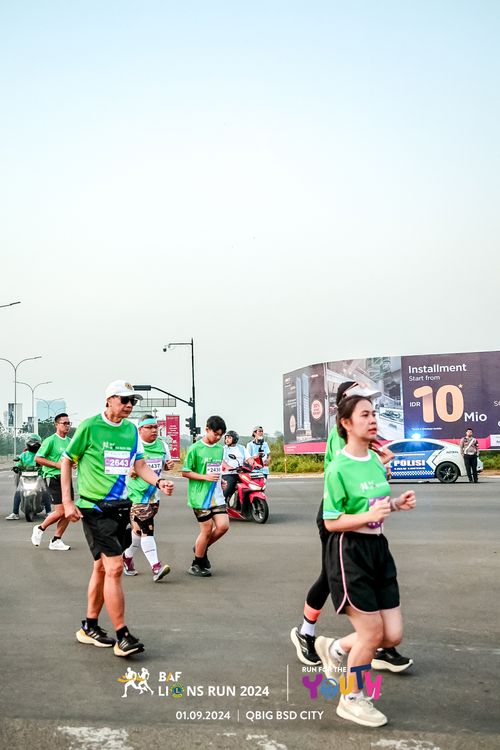 Race photo from BAF LIONS RUN 2024