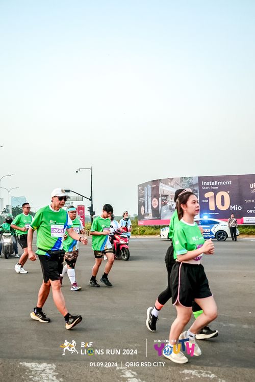 Race photo from BAF LIONS RUN 2024