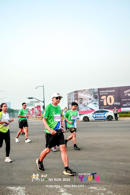 Race photo from BAF LIONS RUN 2024