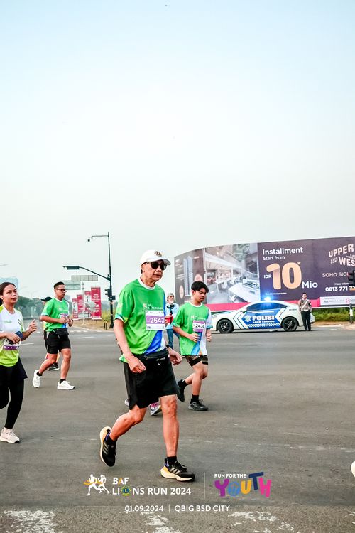 Race photo from BAF LIONS RUN 2024