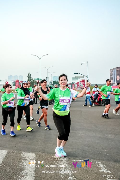 Race photo from BAF LIONS RUN 2024