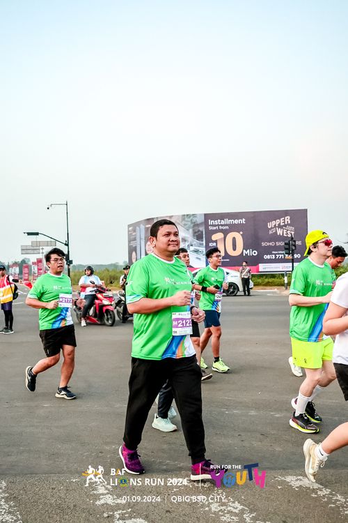 Race photo from BAF LIONS RUN 2024