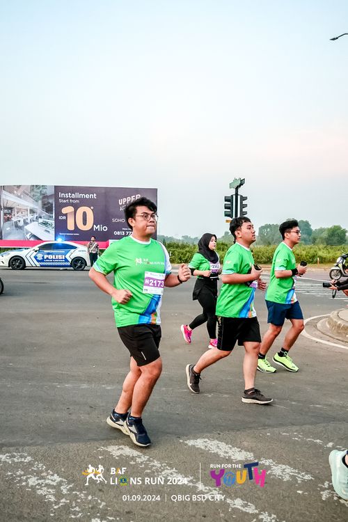 Race photo from BAF LIONS RUN 2024