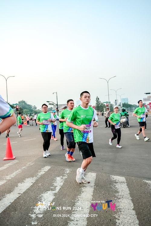 Race photo from BAF LIONS RUN 2024