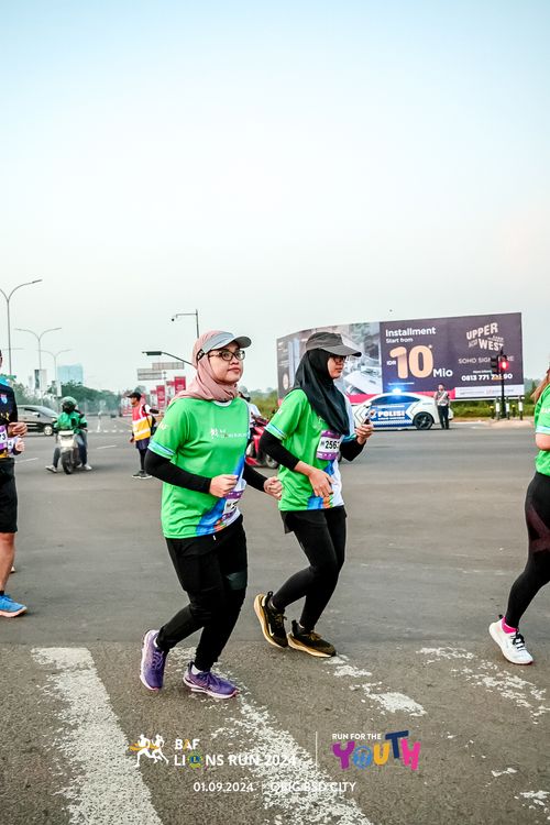 Race photo from BAF LIONS RUN 2024