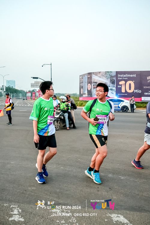 Race photo from BAF LIONS RUN 2024