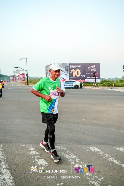 Race photo from BAF LIONS RUN 2024