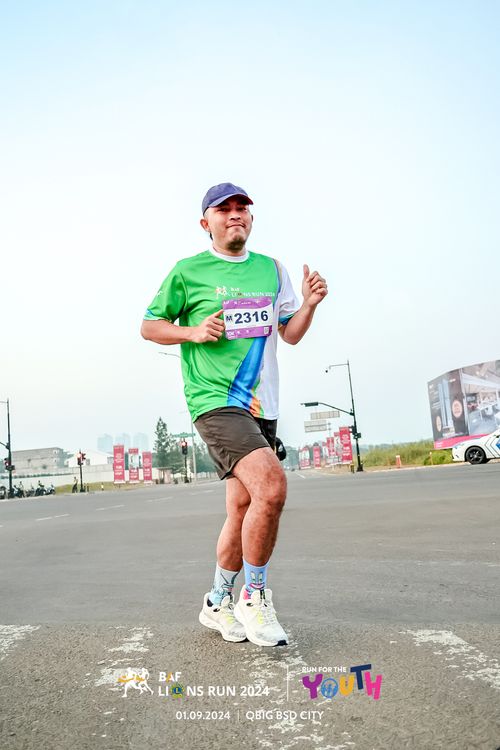 Race photo from BAF LIONS RUN 2024