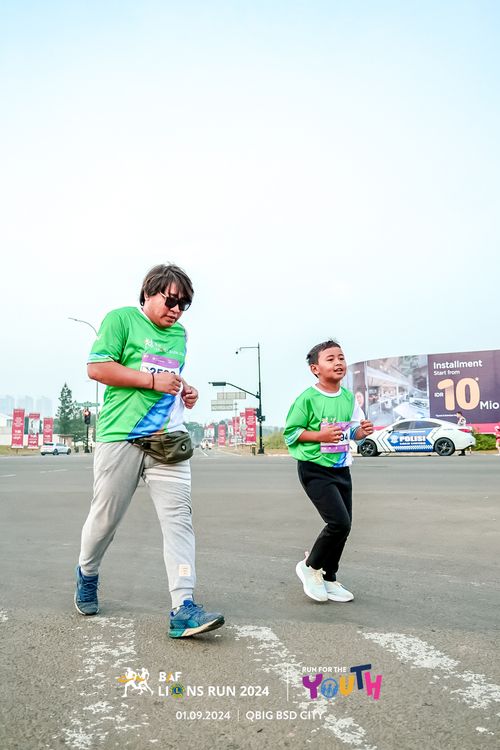Race photo from BAF LIONS RUN 2024