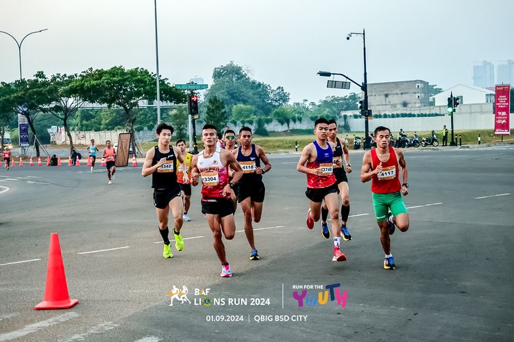 Race photo from BAF LIONS RUN 2024