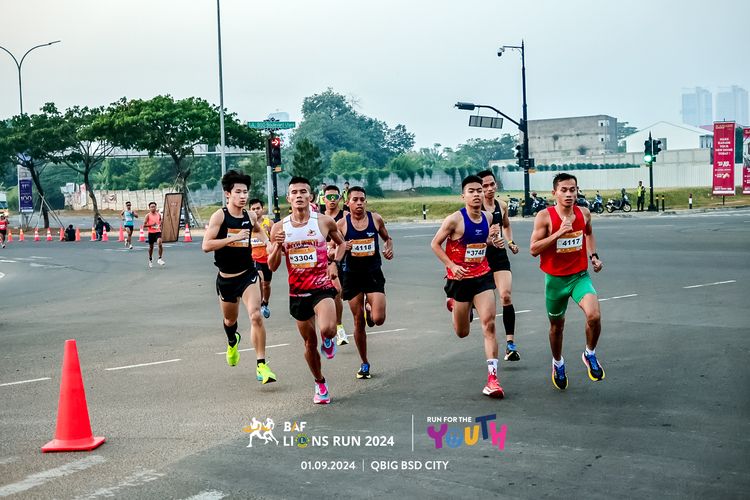 Race photo from BAF LIONS RUN 2024