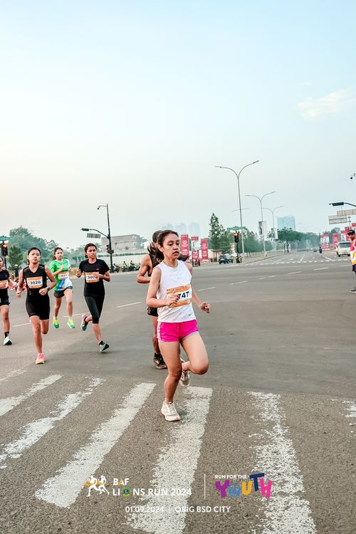 Race photo from BAF LIONS RUN 2024