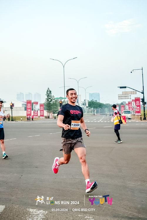 Race photo from BAF LIONS RUN 2024