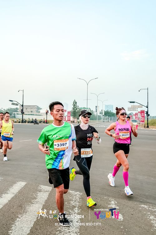 Race photo from BAF LIONS RUN 2024