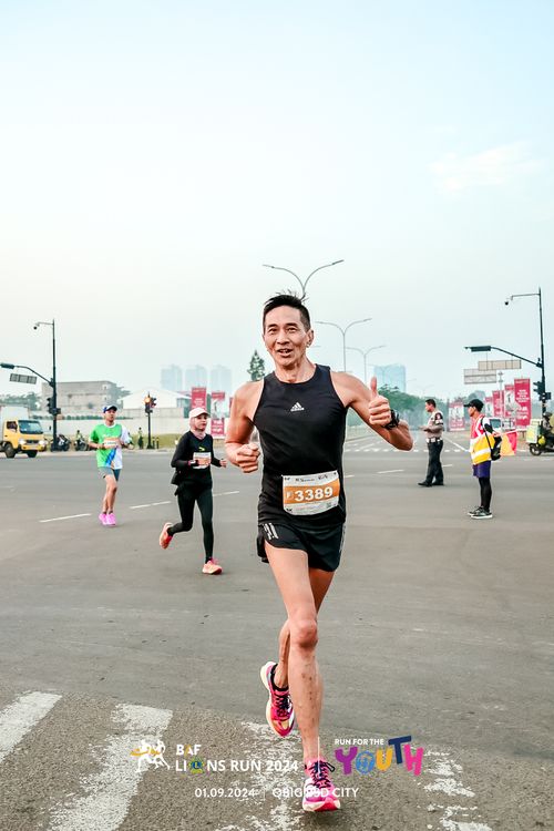 Race photo from BAF LIONS RUN 2024