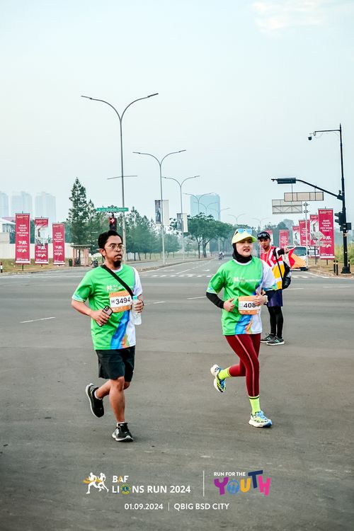 Race photo from BAF LIONS RUN 2024