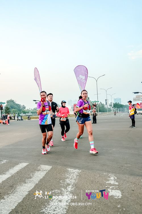 Race photo from BAF LIONS RUN 2024