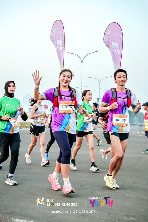 Race photo from BAF LIONS RUN 2024
