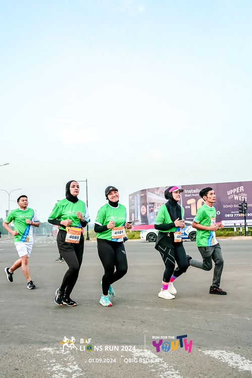 Race photo from BAF LIONS RUN 2024