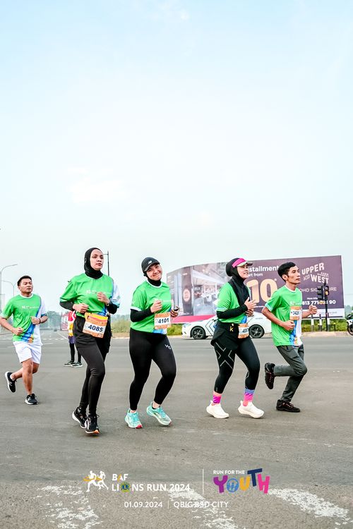 Race photo from BAF LIONS RUN 2024
