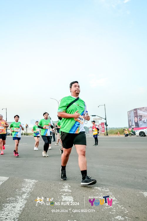 Race photo from BAF LIONS RUN 2024