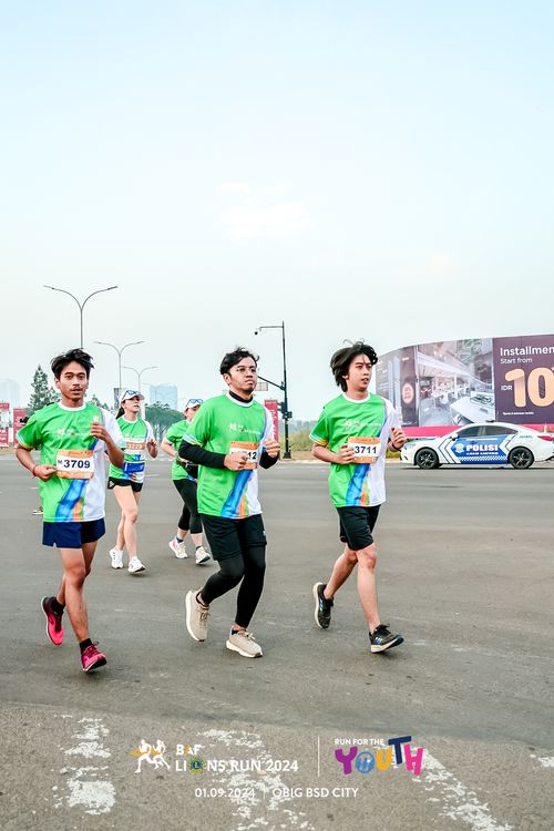 Race photo from BAF LIONS RUN 2024