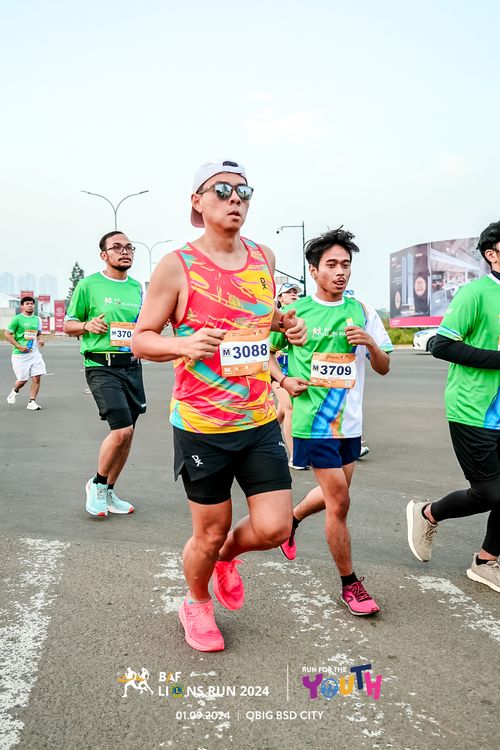 Race photo from BAF LIONS RUN 2024