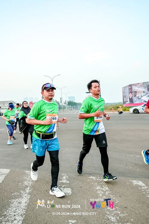 Race photo from BAF LIONS RUN 2024