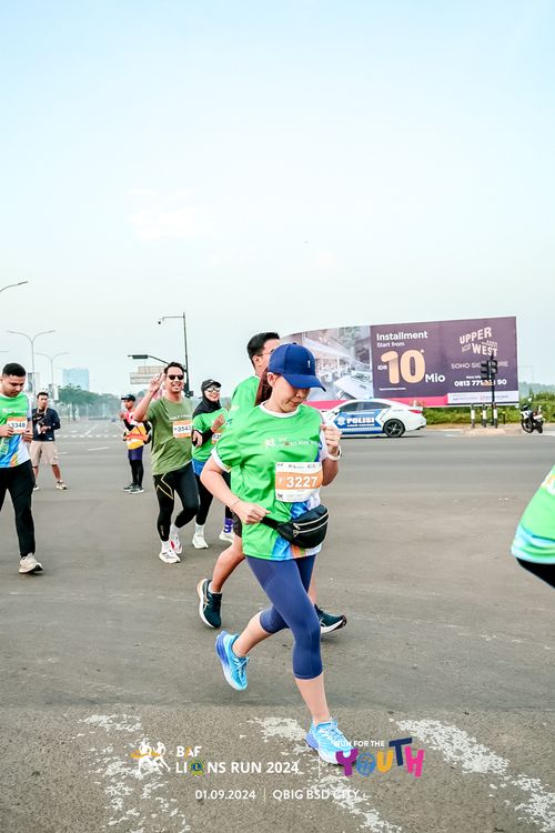 Race photo from BAF LIONS RUN 2024