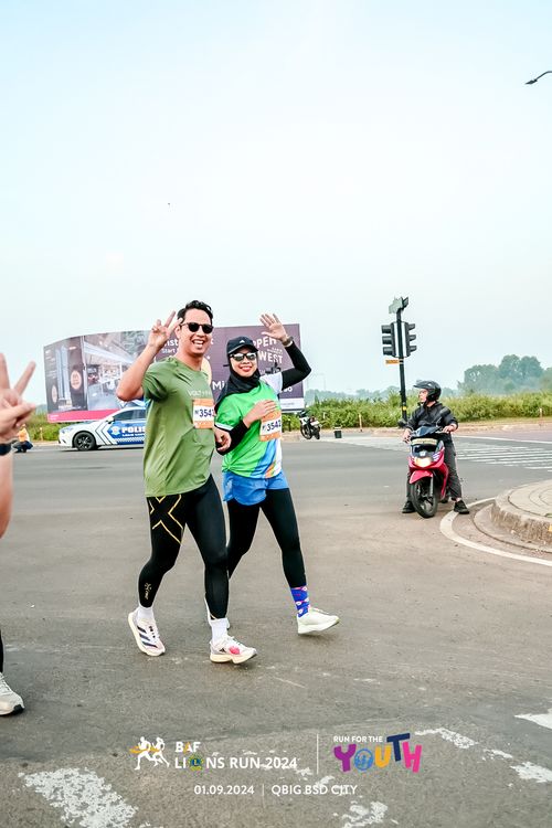 Race photo from BAF LIONS RUN 2024