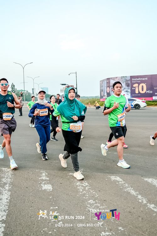 Race photo from BAF LIONS RUN 2024