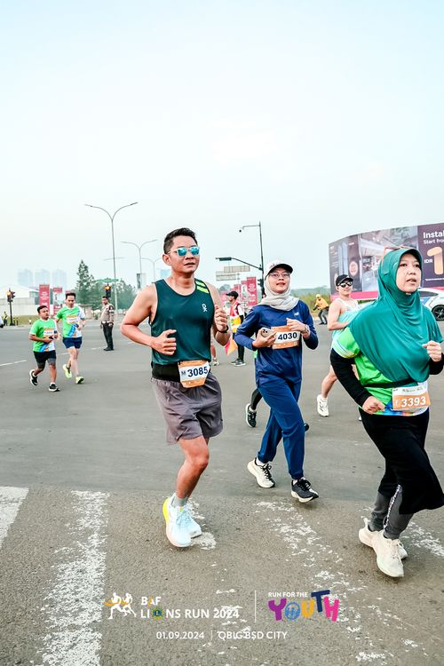 Race photo from BAF LIONS RUN 2024