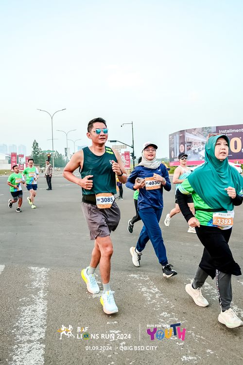 Race photo from BAF LIONS RUN 2024