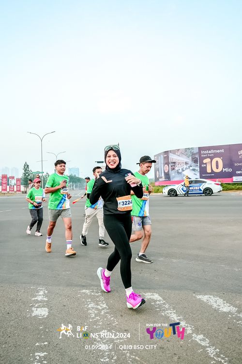 Race photo from BAF LIONS RUN 2024