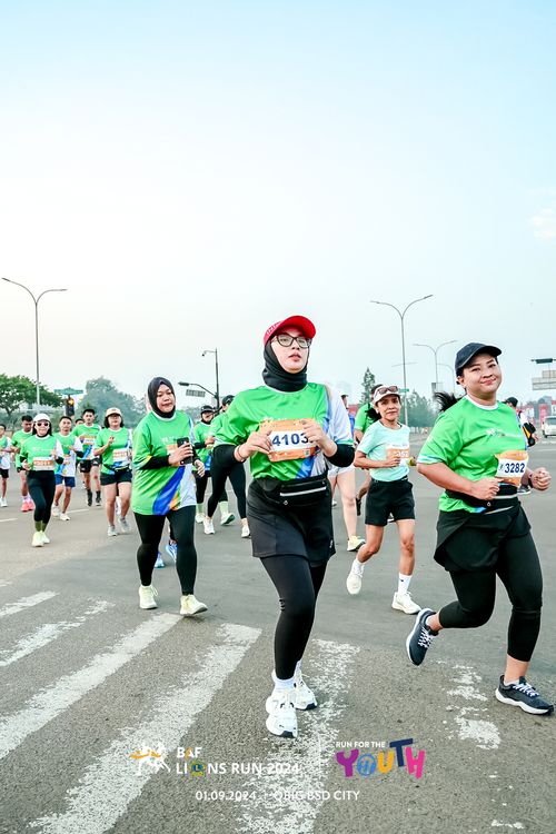 Race photo from BAF LIONS RUN 2024
