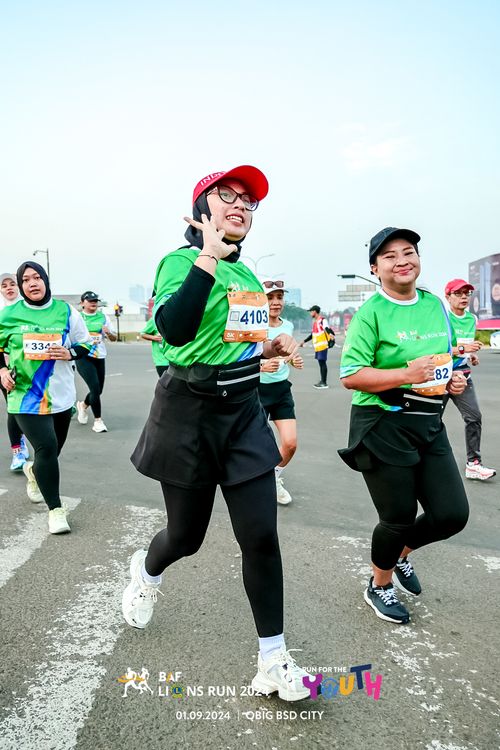 Race photo from BAF LIONS RUN 2024